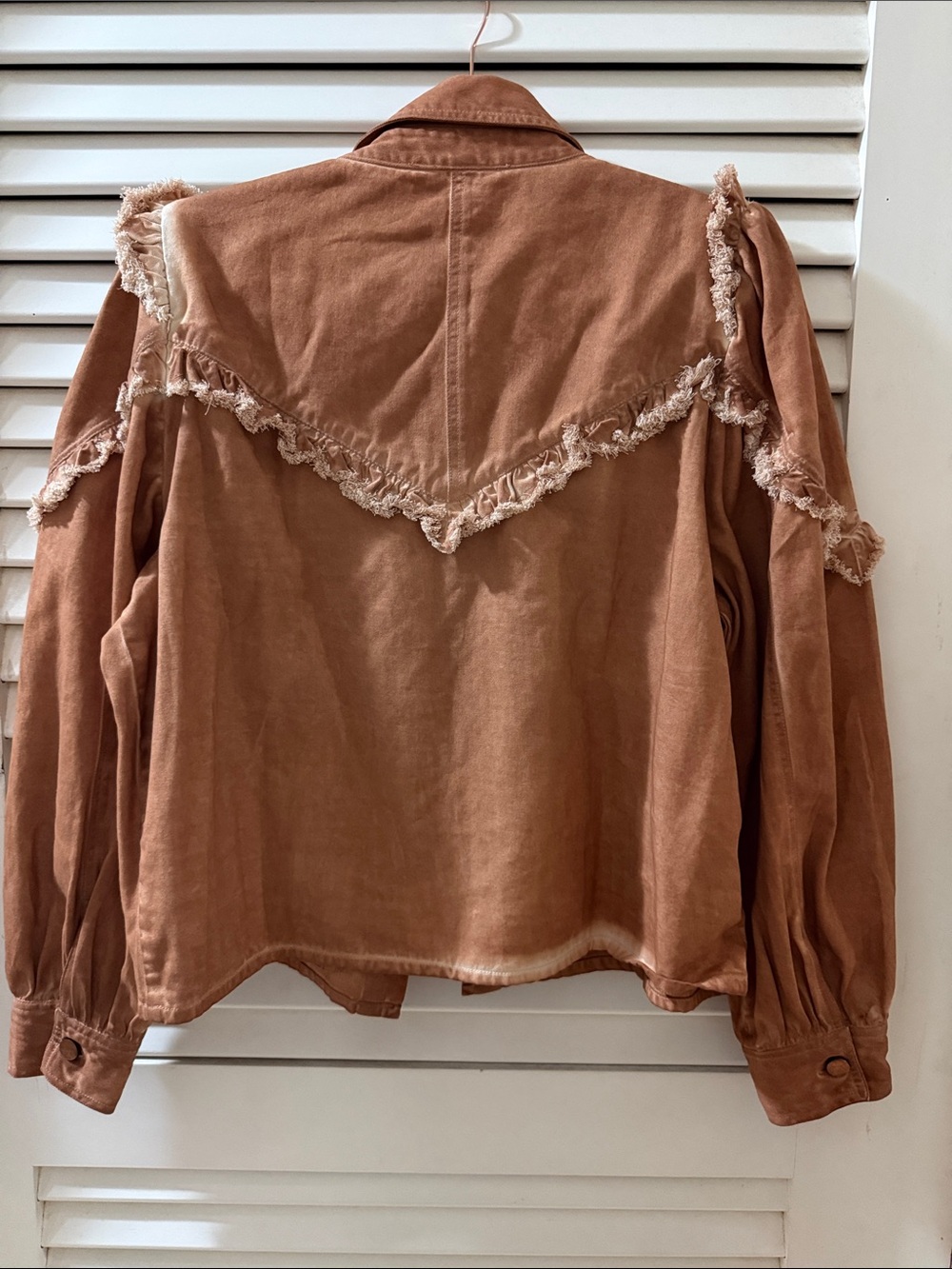 Rust Fringe Jacket - Picture 2 of 4